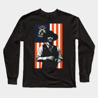 Doc Holiday: "I'm In My Prime." Tombstone, Movie, Retro with american flag Long Sleeve T-Shirt